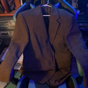 Brown suit